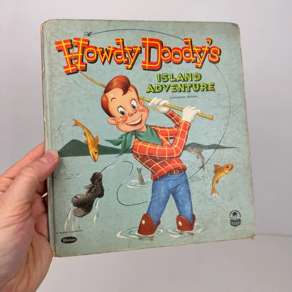 Vintage 1955 Howdy Doody's Island Adventure Authorized Edition‎ Hardcover Book